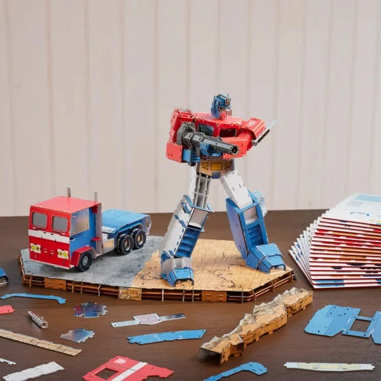 Optimus Prime Prime & Truck 4D, Build 3D Puzzle, LED Lights 3D, 4D 420 Pieces - Image 2 of 3