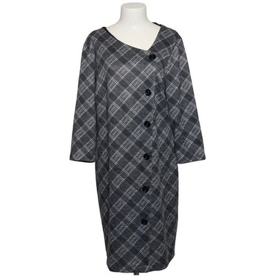 Connected Apparel, Kleid, Größe: 46, Grau/Weiß, Elasthan/Polyester/Viskose #eeB