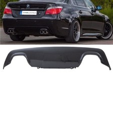 Heckdiffusor Carbon Glanz passt f�r BMW E60 E61 M Paket M5 4 Rohr Duplex 03-10