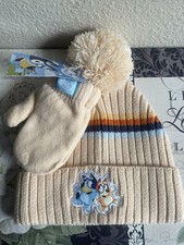 Bluey Beanie and Gloves Set  for Kids NEW