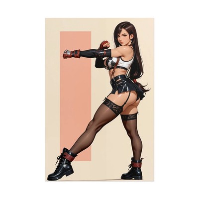 Tifa Lockhart Poster, Fantasy Girl | WALL ART POSTER | FRAME & SIZE OPTION