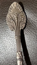 Antique Aesthetic Whiting Gorham Lotus Master Butter Fish Sterling Silver Knife