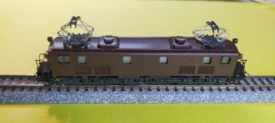 World Kogei EF1325 N gauge Painted Electric Locomotive Brown 6-wheel Used
