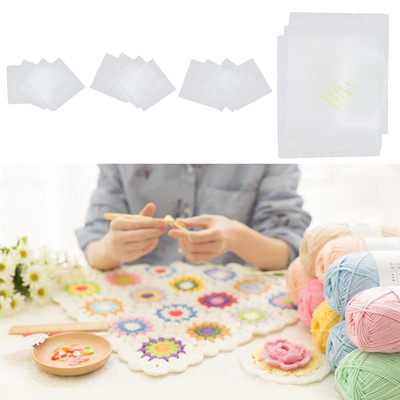 Plastik Leinwand Set mit Webart zum Sticken Stich Häkeln
