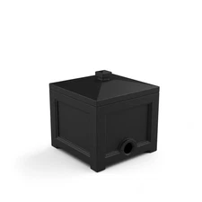 Fairfield Garden Hose Bin - Black - 17in L x 17in W x 18in H - Holds up to 10...
