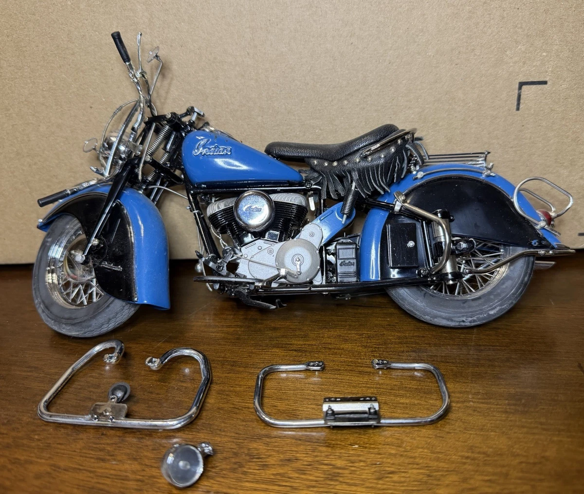 未展示品★ダンバリーミント 1948 インディアン チーフ 1/10 青★ Danbury Mint Indian Diecast Motorcycles & ATVs for sale | eBay