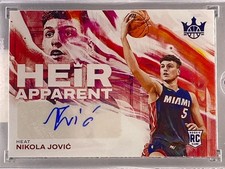 Nikola Jovic Auto /25 2022-23 Panini Court Kings Basketball Heir Apparent Miami 
