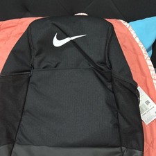 Nike Black Solid Backpack Zip Closure Outer Pockets Unisex Adults