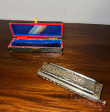 Vintage Hohner Super Chromonica with Original Box, Key of G, Great Condition