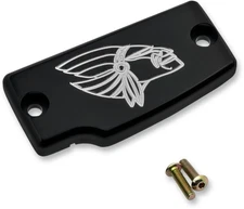 Joker Machine Rear Master Cylinder Cover - Warrior - Black Anodized Motorcycle