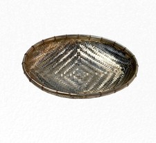 Lot de 8 Coupelles ovale vintage en argent tressé