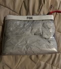 Victoria's Secret PINK Americana Red White Blue Flag Travel Makeup Bag NEW — photo 2