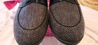 Clarks Trish Rose Loafers Women 9.5 M Grey Herringbone Tweed Slip On  — photo 9