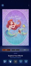 23 Topps Disney Collect Seashell Shimmer epic DIGITAL Ariel Explore Your World