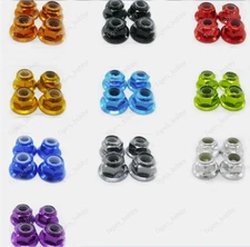 Alloy metal wheel Tire flange lock nut M4 Z684 4P Fit for Rc 1/10 HPI Venture FJ