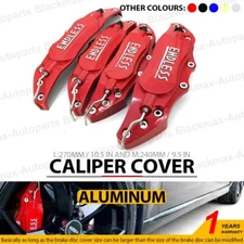 Metal Red ENDLESS Style 4Pcs Front & Rear Universal Disc Brake Caliper Cover L+M