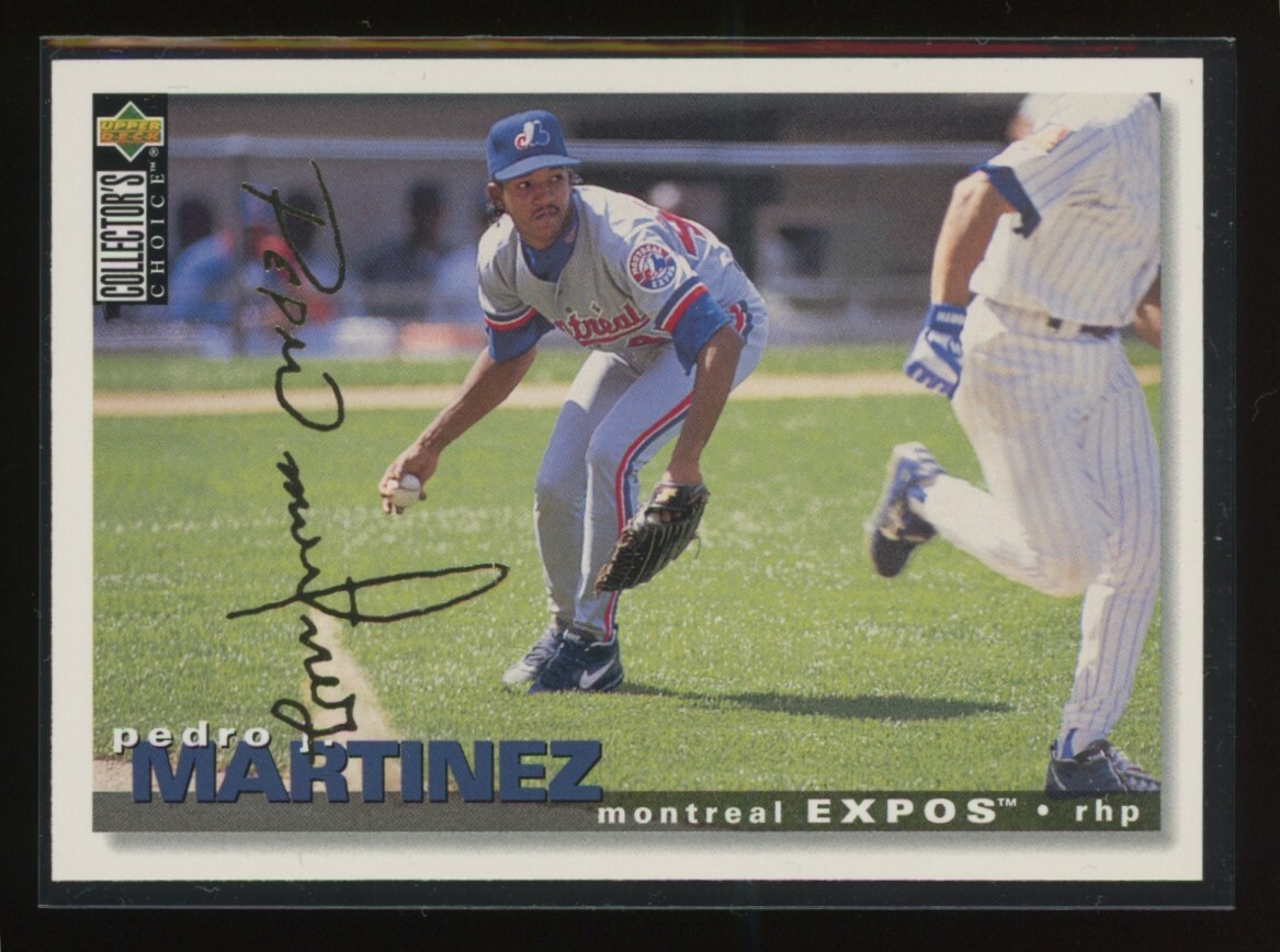PEDRO MARTINEZ 1995 Collector's Choice Gold Signature #244 C1