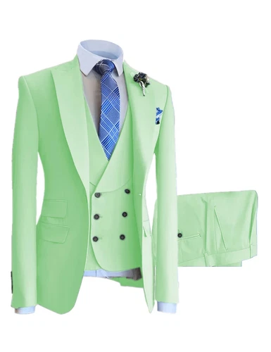 Men’s Suit 3 Piece White Meeting Party Wedding Business Formal Occasions - Picture 40 of 44