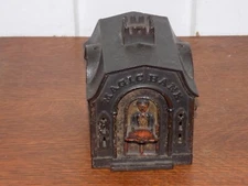 Vintage 1876 J & E. Stevens Magic Bank Cast Iron Bank