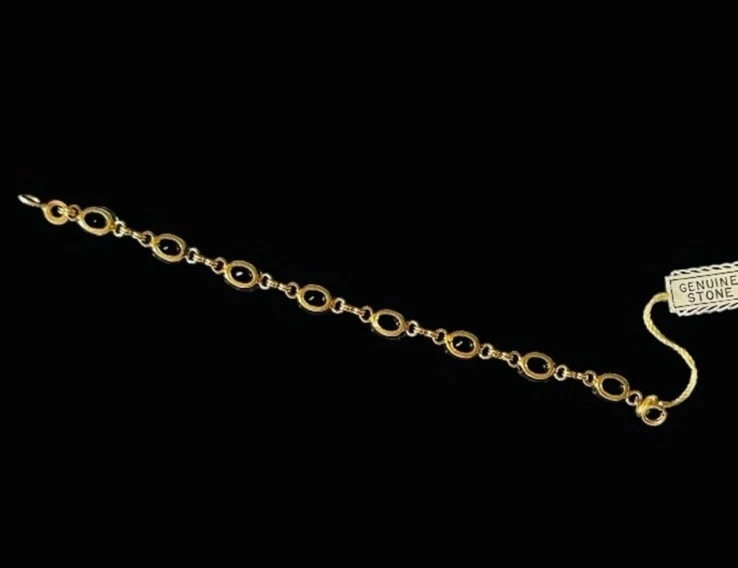 Pulsera Winard Vintage Oro 12K Relleno Topacio Marrón Foto 4 de 4