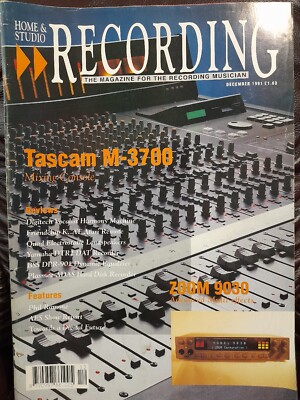 HOME & STUDIO RECORDING MAGAZINE DECEMBER 1991 VINTAGE USED