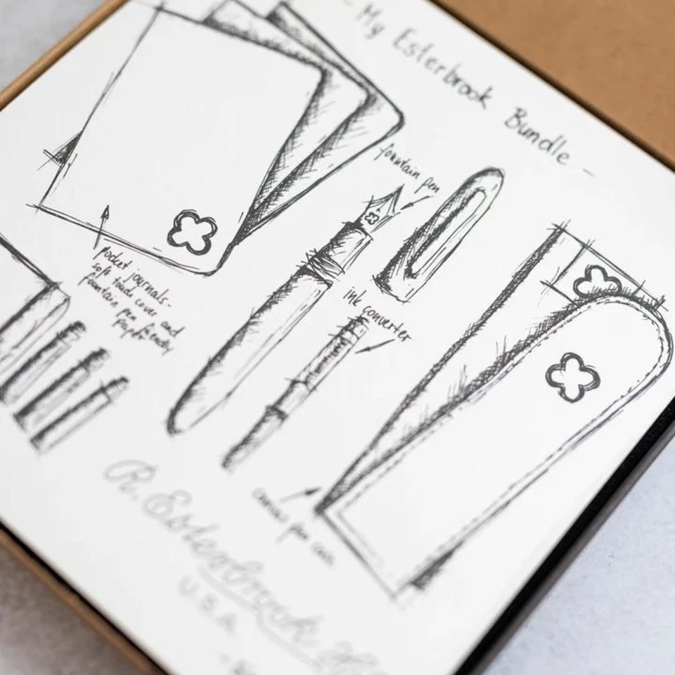 Conjunto Paquete Esterbrook Verde - Nido de abeja Estie Palladium Gran Tamaño Foto 4 de 4