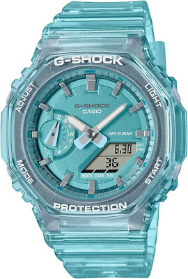 Casio G-Shock Carbon Core Guard Blue Clear Ladies Watch GMA