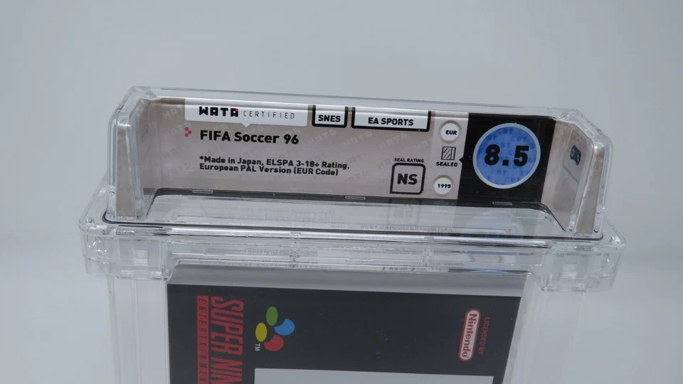 FIFA Soccer '96 Super Nintendo Factory Sealed Video Game Wata Graded 8.5 SNES - Image 3 of 4