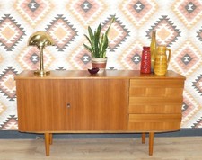 60er Jahre Sideboard Nußbaum 150cm mid century 3 Schubladen sixties modernist 