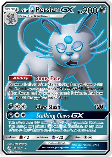 Alolan Persian GX 219/236 Sm-Cosmic Eclipse