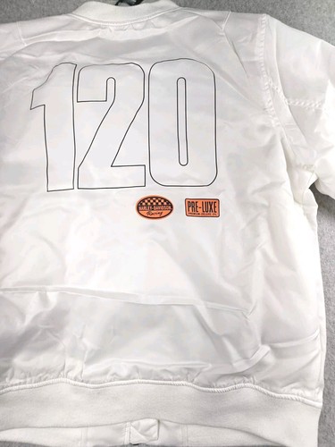 Women's Harley Davidson 120th Anniversary White Satin Jacket - Picture 10 of 12