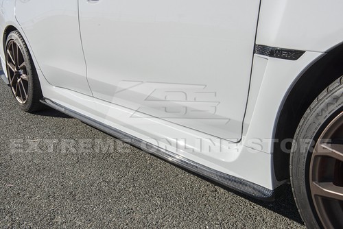 For 18-21 Subaru WRX STi | JDM CS CARBON FIBER Front Splitter Lip & Side Skirts - Picture 10 of 12