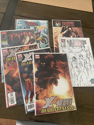 11 Comic Books Assorted Lot / Unread & Ungraded X-Men, Pitt, Hunter Killer  .
