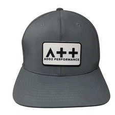 Add 2 Performance Snapback Hat Gray One Size Laser Cut Branded Bills