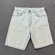 Levis Denim Shorts Adult W32 Blue 505 Jorts Y2K Relaxed Wash Dad Orange Tab Mens