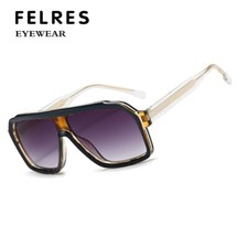 Men Square Double Bridge Sunglasses Fashion Outdoor Driving Shade Glasses UV400