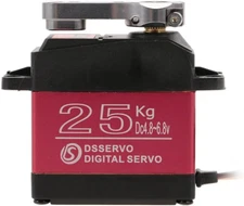 Servo High Torque Metal Gear Standard Digital Servo 25KG/0.13S 6.8V for 1/8 1/10