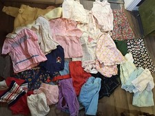 Vintage Kids 1960s  70s Lot Of Children's Toddler Doll Clothes Rare Pieces