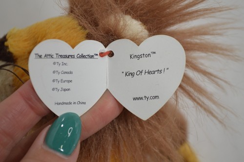 Ty Beanie Babies Kingston Lion Attic Treasures 1993 Stuffed Toy T20 - Picture 9 of 10