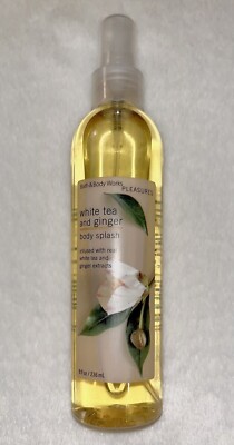 Bath & Body Works WHITE TEA & GINGER Body Splash Mist Perfume 8oz 236ml NeW