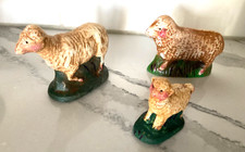 3 Vintage Old Sheep 3" Tall to 2 1/4" Tall. #510