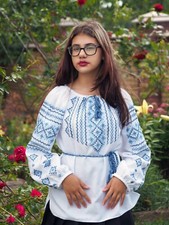 Ukrainian HANDMADE embroidered shirt for ladies, blouse, sorochka, vyshyvanka