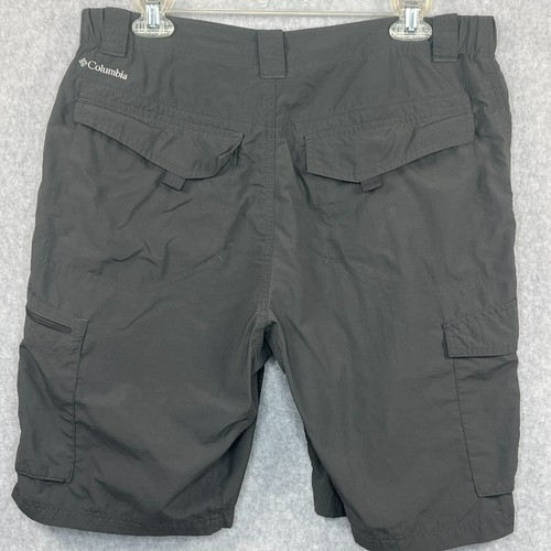 Columbia Omni Shade Ripstop Cargo Shorts Mens 34x10 34 10 Gray Outdoor Gorpcore - Picture 3 of 11