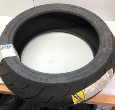 OEM Motorcycle Tire Dunlop Qualifier 190/55 ZR17 M/C P/N 0302-0155