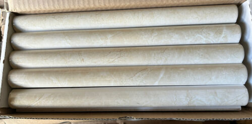 BT97 Crema Marfil Marble 1x12 Pencil Liner Trim Molding Polished - Picture 2 of 5