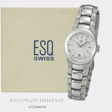Authentic Ladies ESQ Swiss Stainless Steel Centurion Watch 07100856