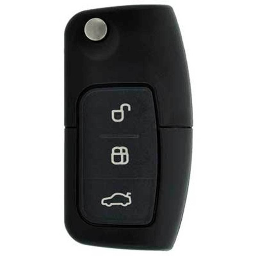 3 Button Carbon Remote Key Fob Shell Case Cover Ford Fiesta Focus Mondeo Galaxy - Picture 2 of 3