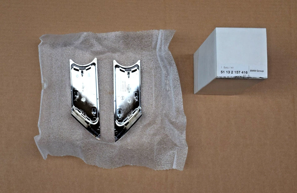 Juego de embellecedores originales BMW 51132157416 con pad R56 white - Imagen 2 de 3