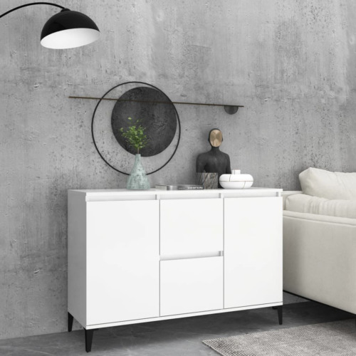 Sideboard White 104x35x70cm Wood Material - Modern Functional Stylish-