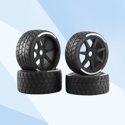 4X For Arrma 1/7 Felony FSR Model GT RC Tire Tyre 17mm Wheel Hex 53/107 42/100
